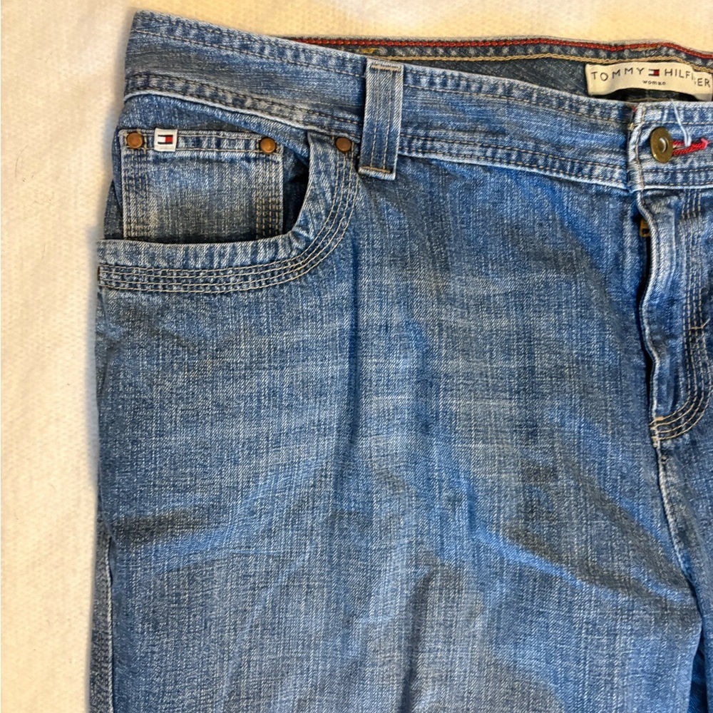 Vintage plus size Tommy Hilfiger Denim Jeans Blue Flap Pockets - Picture 4 of 8